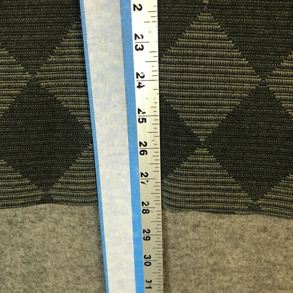 VTG Haggar Sweater Mens L Argyle Henley Knit Collared Grandpa 90s Green Classic - Picture 7 of 10